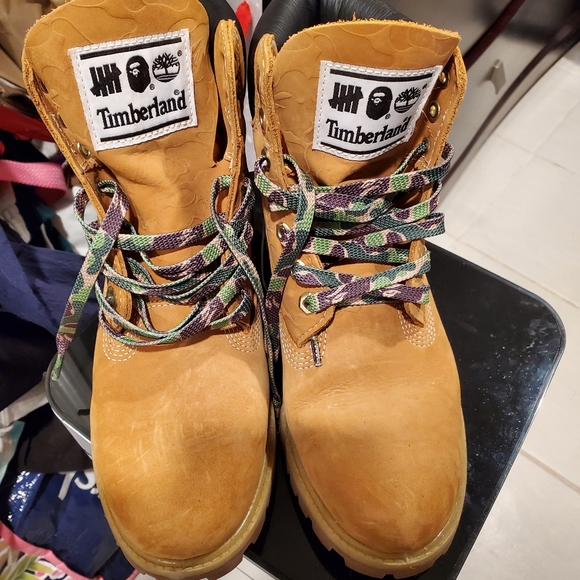 Timberland boots from bape/undefeated